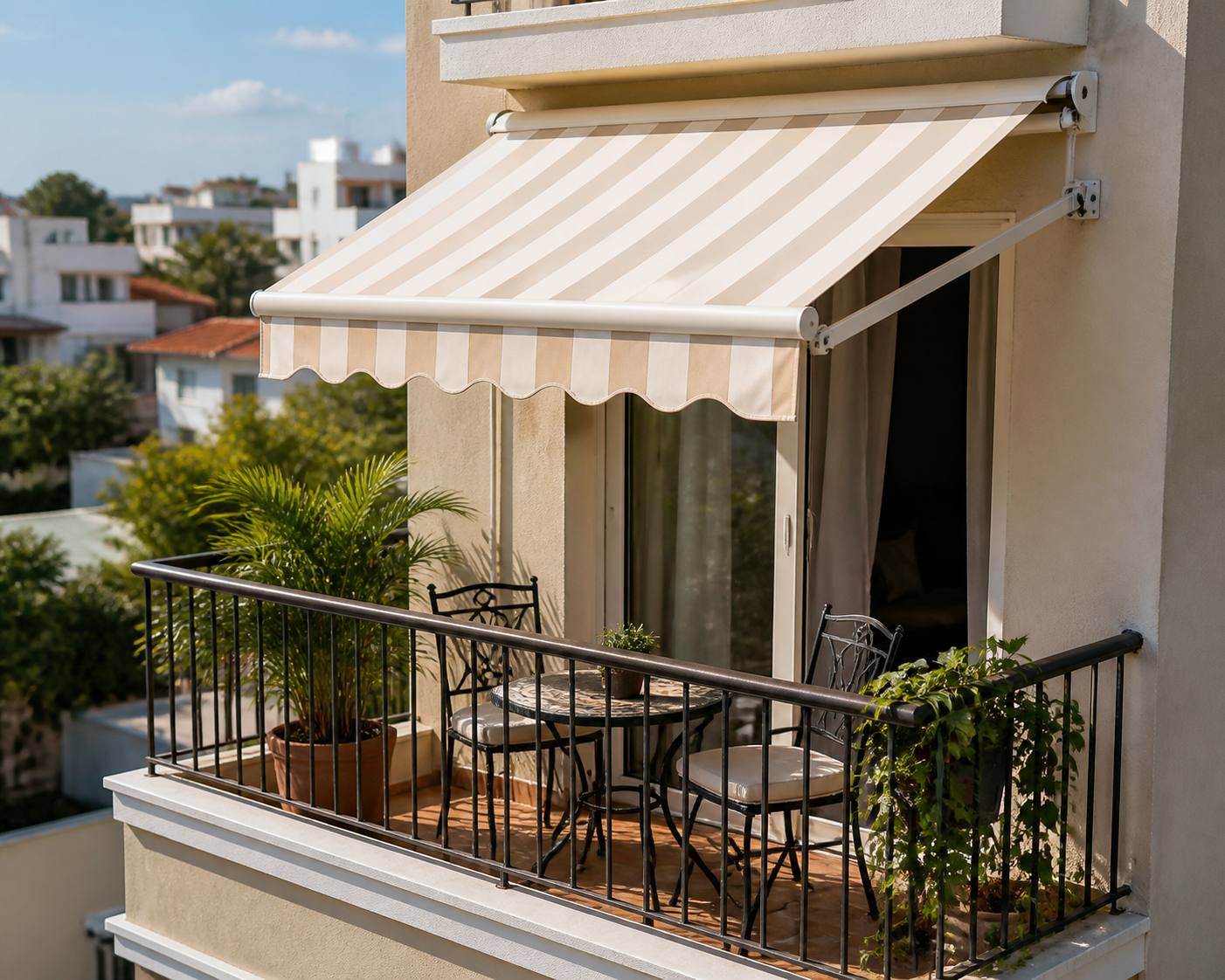 Toldo compacto cassette para balcón pequeño en Santo Domingo RD